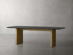 Saint Germain Wood Dining Table with Clement Base
