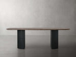 Saint Germain Stone Dining Table with Dauphine Base