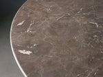 Saint Germain Round Stone Dining Table with Launette Base