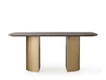 Saint Germain Stone Dining Table with Dauphine Base