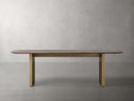 Saint Germain Stone Dining Table with Clement Base