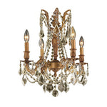 French Gold Four-Light Chandelier