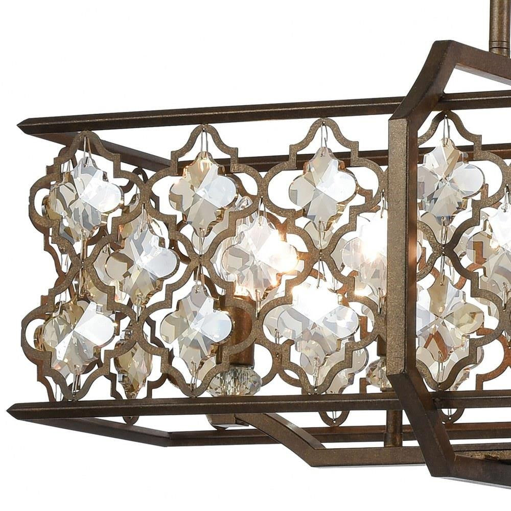 Elk Home - 31099/8 - Armand - 8 Light Billiard/Island in Traditional Style with Luxe/Glam and Victorian inspirations - 18 Inches tall and 47 inches wide