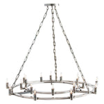 Kaylor Silver 18-Light Fixed Chandelier