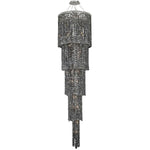Maxim Chrome Twenty-Two Light 22-Inch Five-Tier Pendant with Royal Cut Silver Grey Crystal