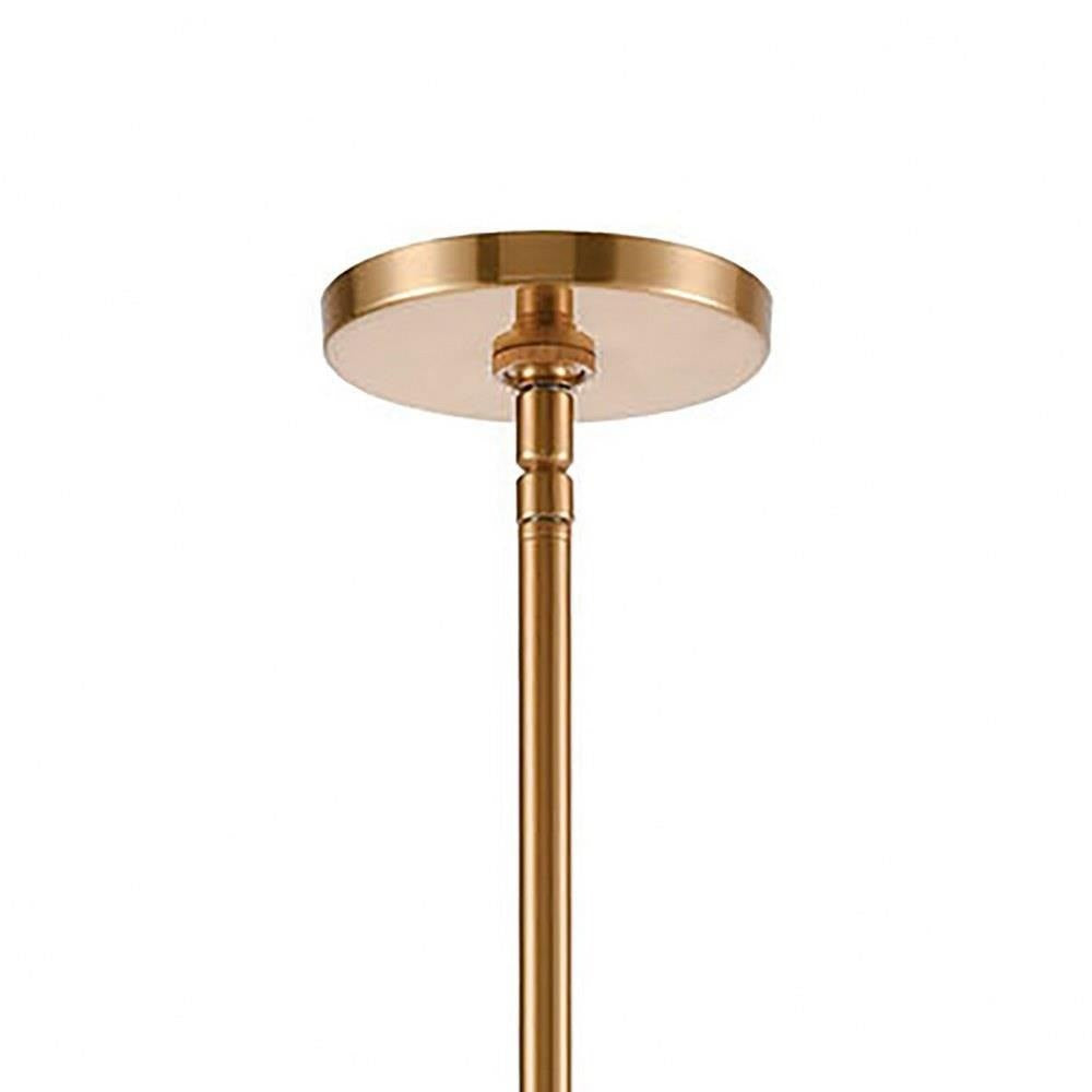 Bailey Street Home - 2499-BEL-3353490 - Mid Century Modern Contemporary Ten Light Chandelier in Satin Brass Finish