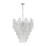 Elk Home - 32445/9 - Frozen Cascade - 9 Light Chandelier in Traditional Style with Art Deco and Luxe/Glam inspirations - 27 Inches tall and 26 inches wide