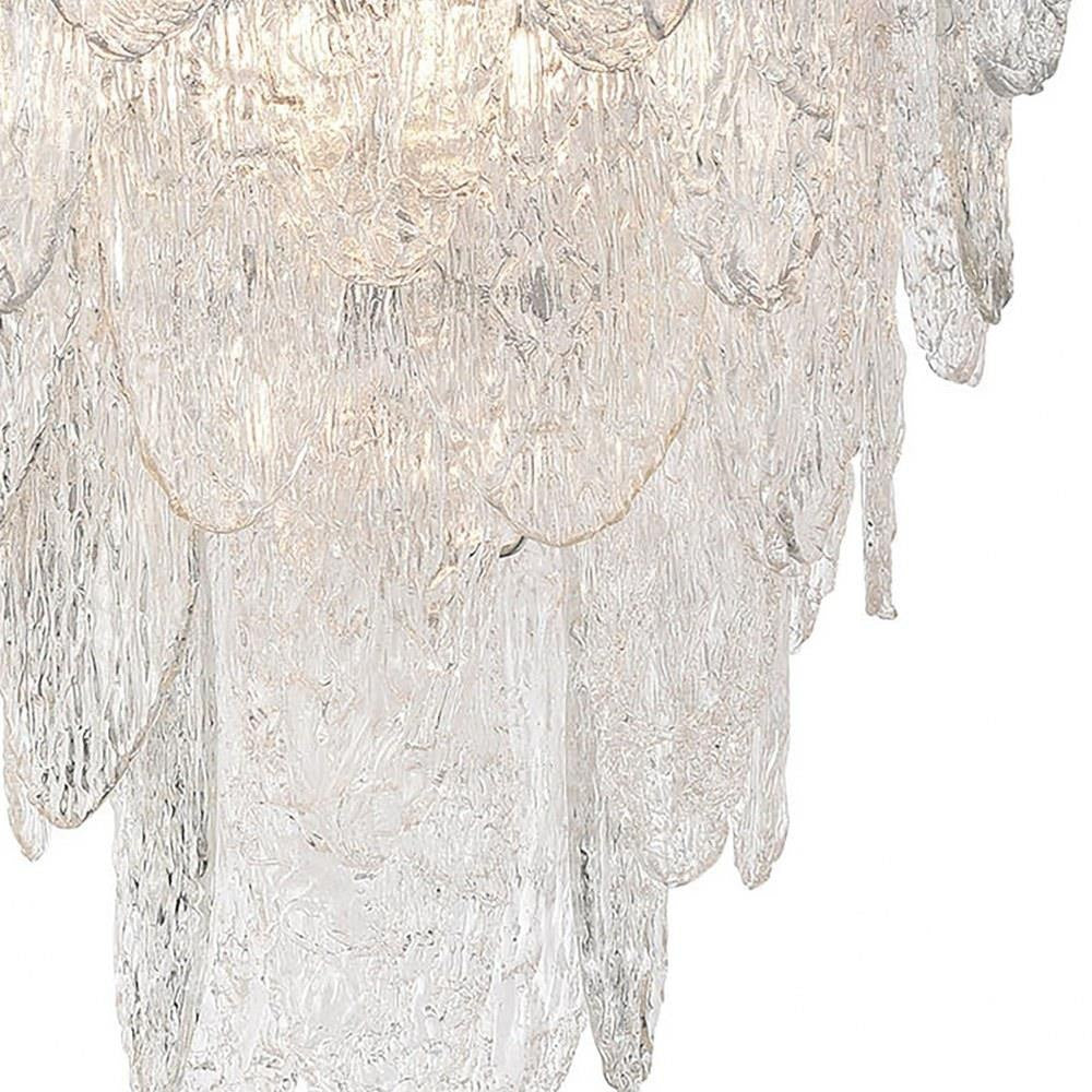 Elk Home - 32445/9 - Frozen Cascade - 9 Light Chandelier in Traditional Style with Art Deco and Luxe/Glam inspirations - 27 Inches tall and 26 inches wide