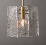 Lattice Clear Glass Pendant