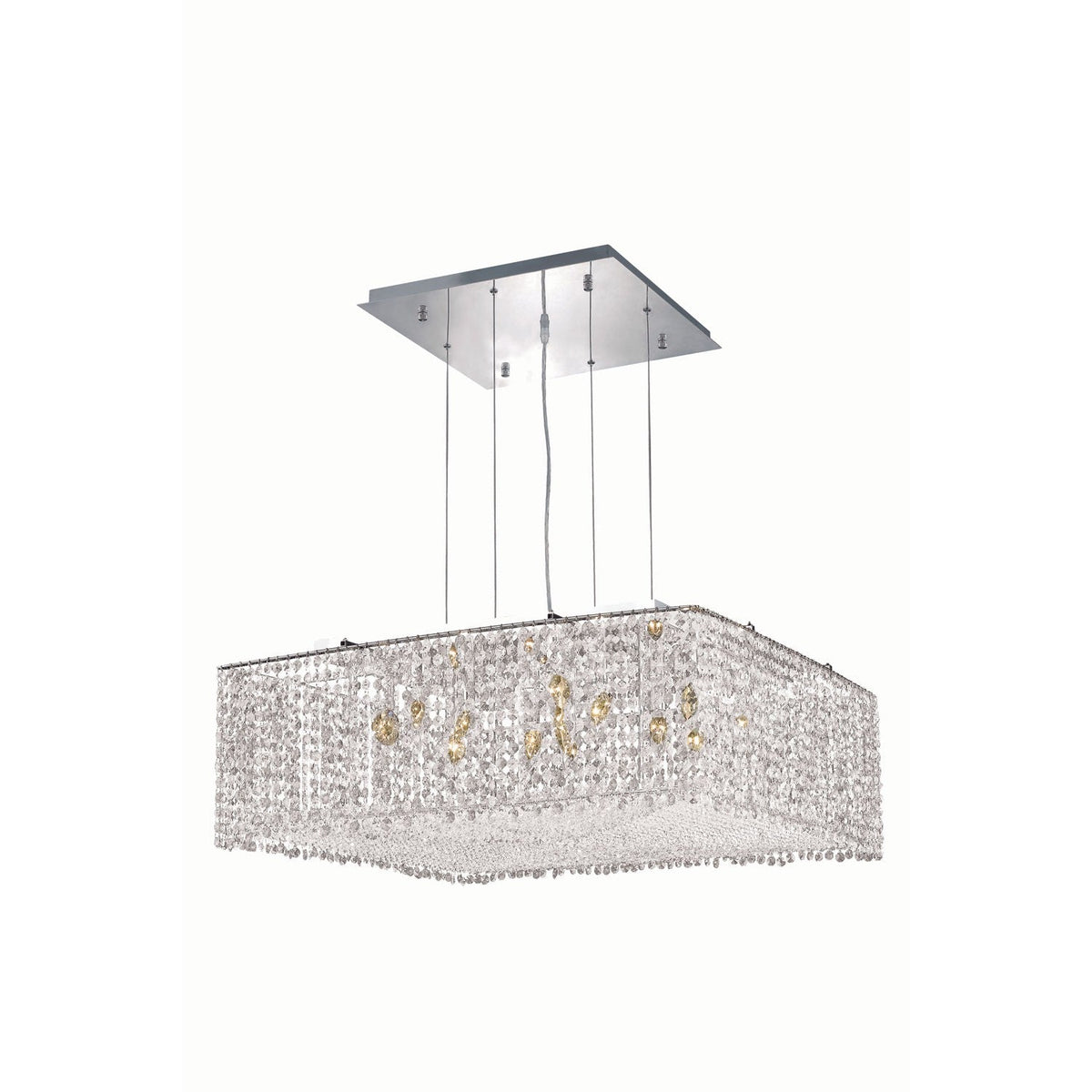 Moda Chrome 13-Light Pendant with Royal Cut Crystal