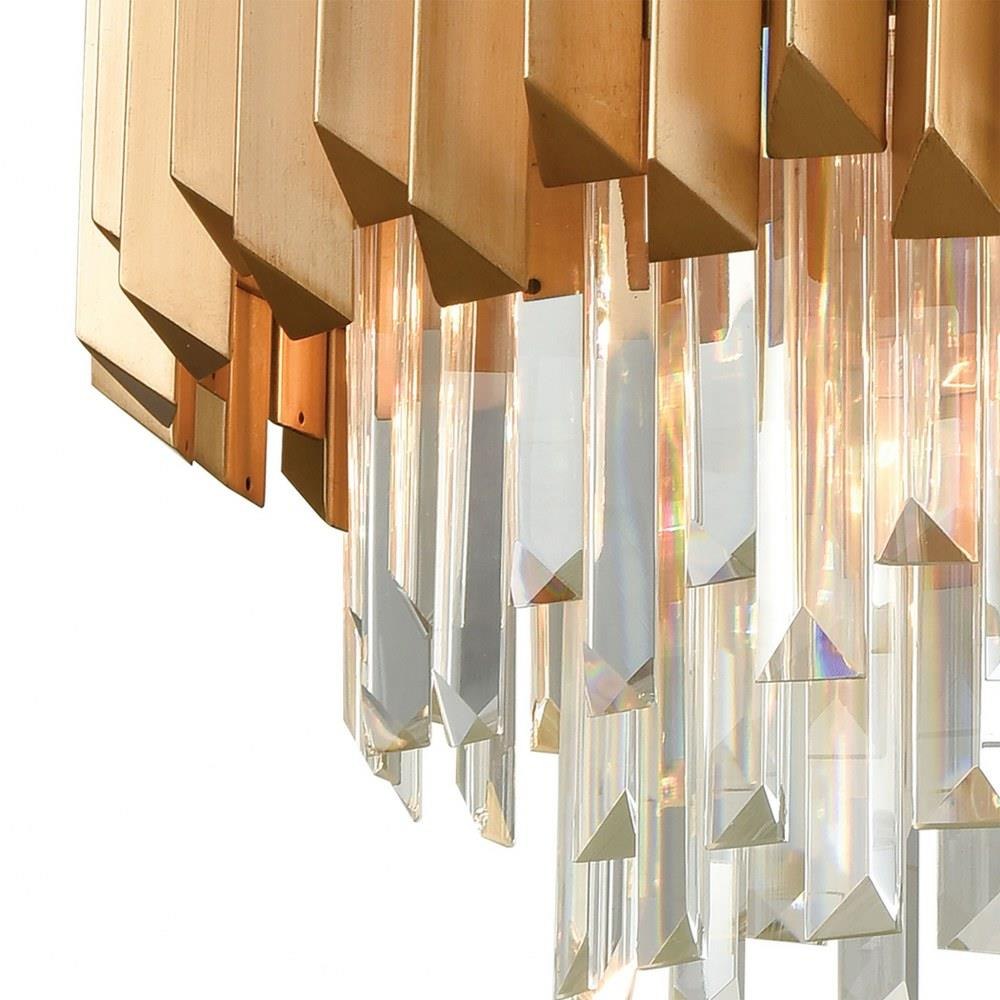 Elk Home - 33215/6 - Seneca Falls - 6 Light Chandelier in Modern/Contemporary Style with Art Deco and Luxe/Glam inspirations - 15 Inches tall and 26 inches wide
