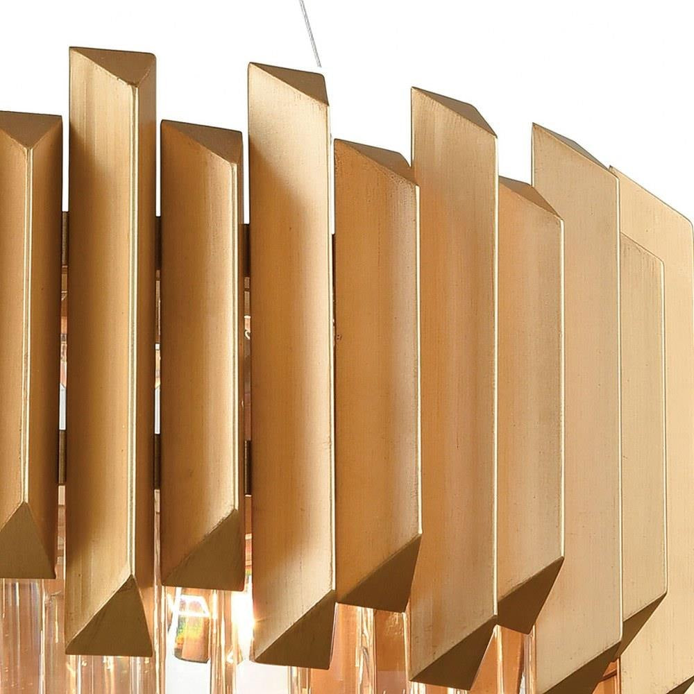 Elk Home - 33215/6 - Seneca Falls - 6 Light Chandelier in Modern/Contemporary Style with Art Deco and Luxe/Glam inspirations - 15 Inches tall and 26 inches wide