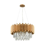 Elk Home - 33215/6 - Seneca Falls - 6 Light Chandelier in Modern/Contemporary Style with Art Deco and Luxe/Glam inspirations - 15 Inches tall and 26 inches wide