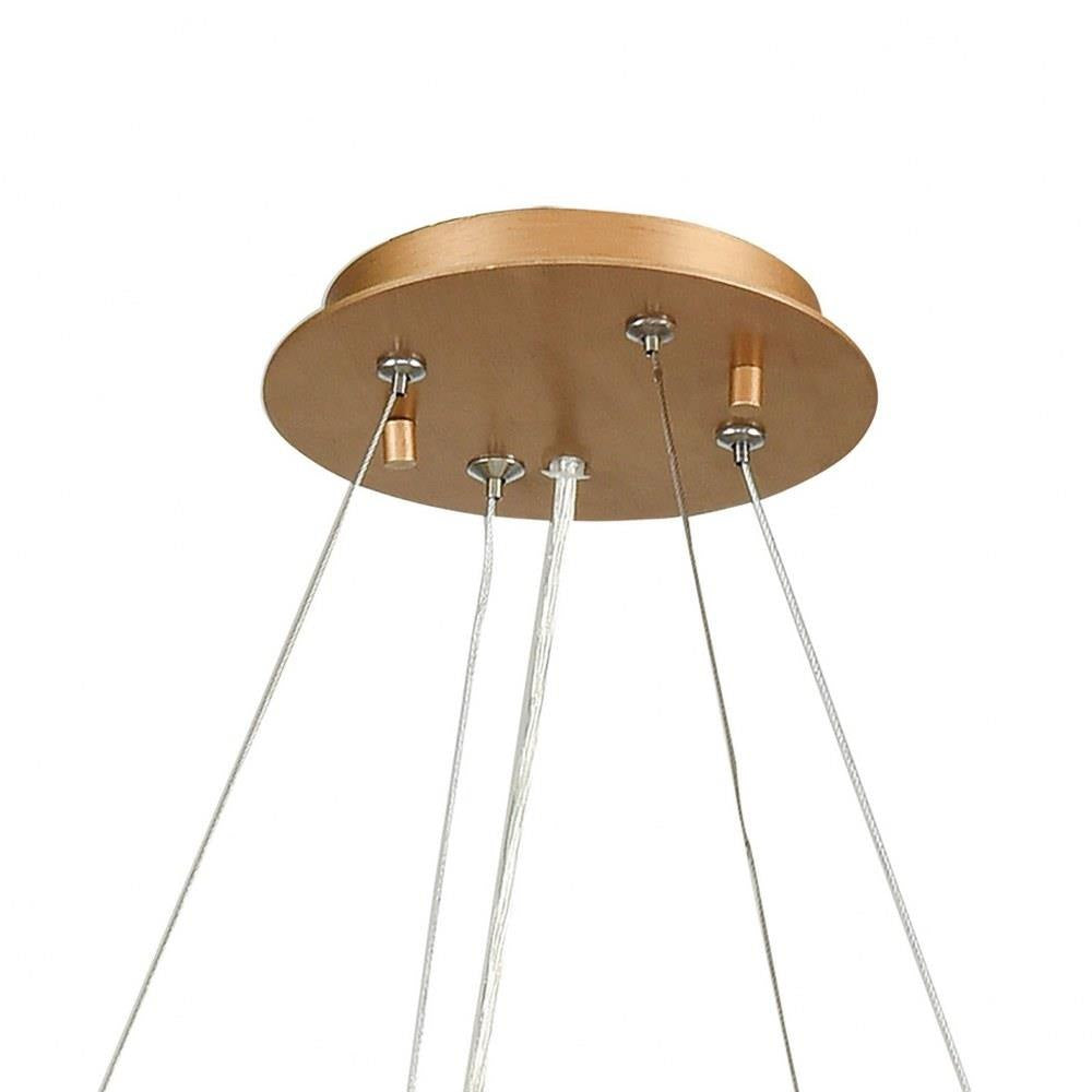 Elk Home - 33216/8 - Seneca Falls - 8 Light Chandelier in Modern/Contemporary Style with Art Deco and Luxe/Glam inspirations - 15 Inches tall and 34 inches wide