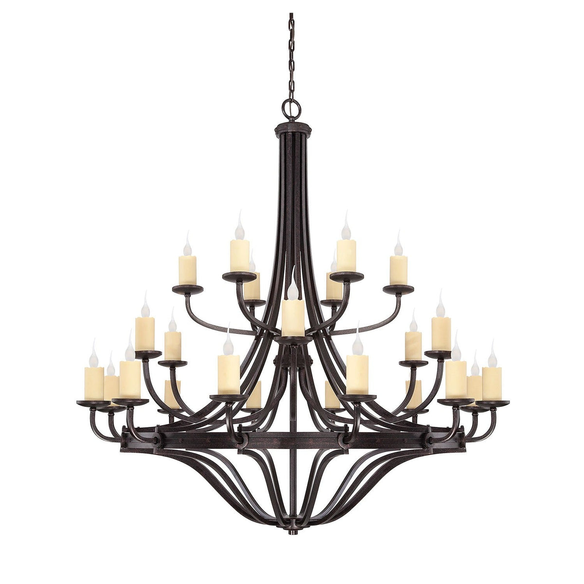 Elba Bronze 24-Light Chandelier