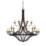 Elba Bronze 24-Light Chandelier