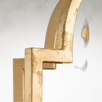 Leaha Eight-Light 37.5 Inch Gold Leaf Chandelier Ceiling Fixture