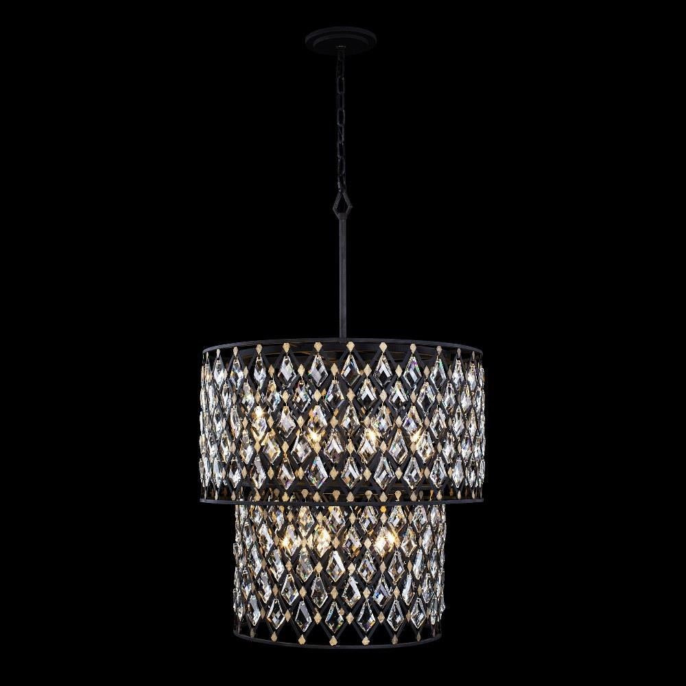 Varaluz Lighting - 345C07CBHG - Windsor 7-Light Chandelier in Glam Style 27.75 Inches Tall and 24.75 Wide
