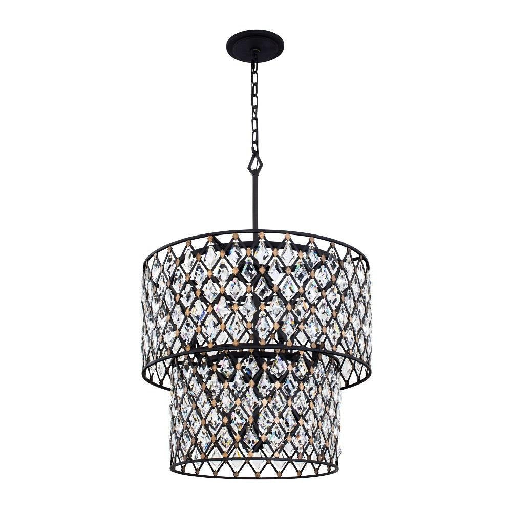 Varaluz Lighting - 345C07CBHG - Windsor 7-Light Chandelier in Glam Style 27.75 Inches Tall and 24.75 Wide