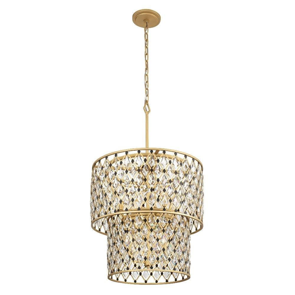 Varaluz Lighting - 345C07CBHG - Windsor 7-Light Chandelier in Glam Style 27.75 Inches Tall and 24.75 Wide