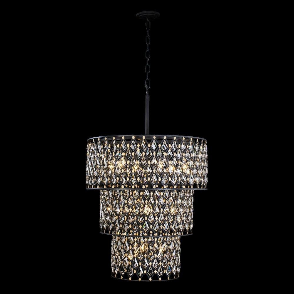 Varaluz Lighting - 345C13CBHG - Windsor 13-Light Chandelier in Glam Style 50.75 Inches Tall and 31.75 Wide
