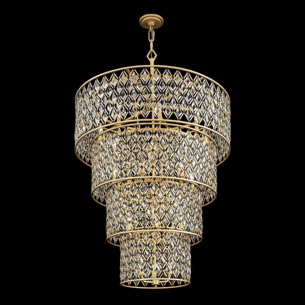Varaluz Lighting - 345C21FGMB - Windsor 21-Light Chandelier in Glam Style 62 Inches Tall and 40 Wide