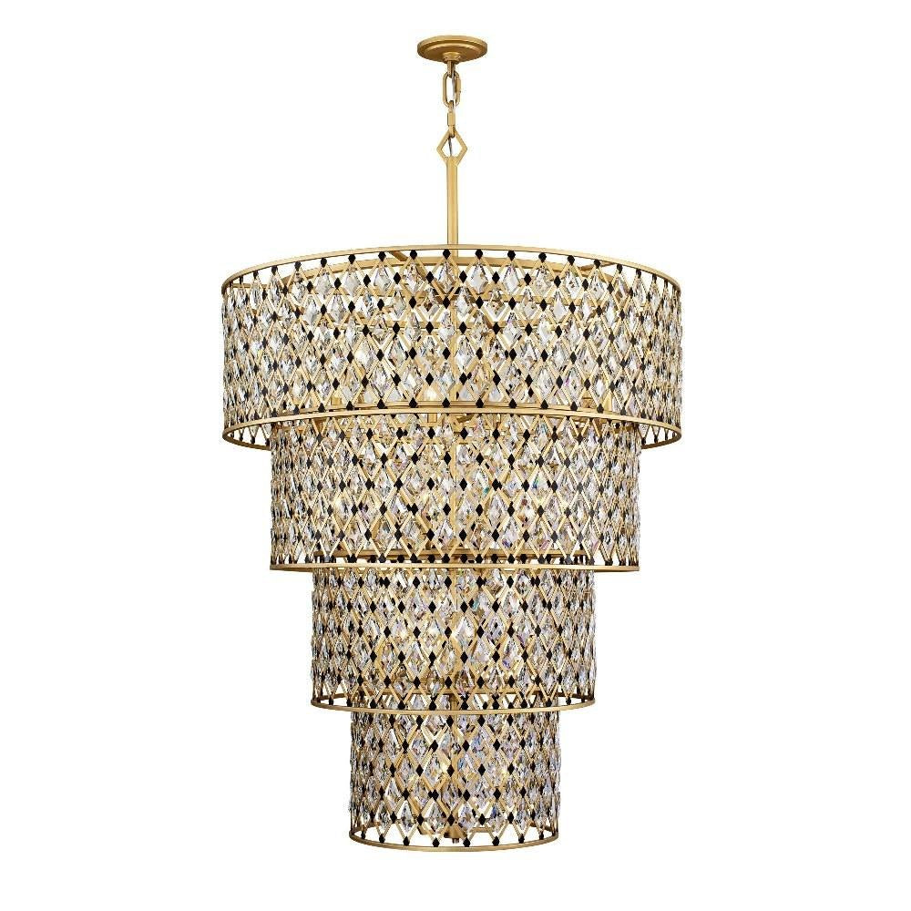 Varaluz Lighting - 345C21FGMB - Windsor 21-Light Chandelier in Glam Style 62 Inches Tall and 40 Wide