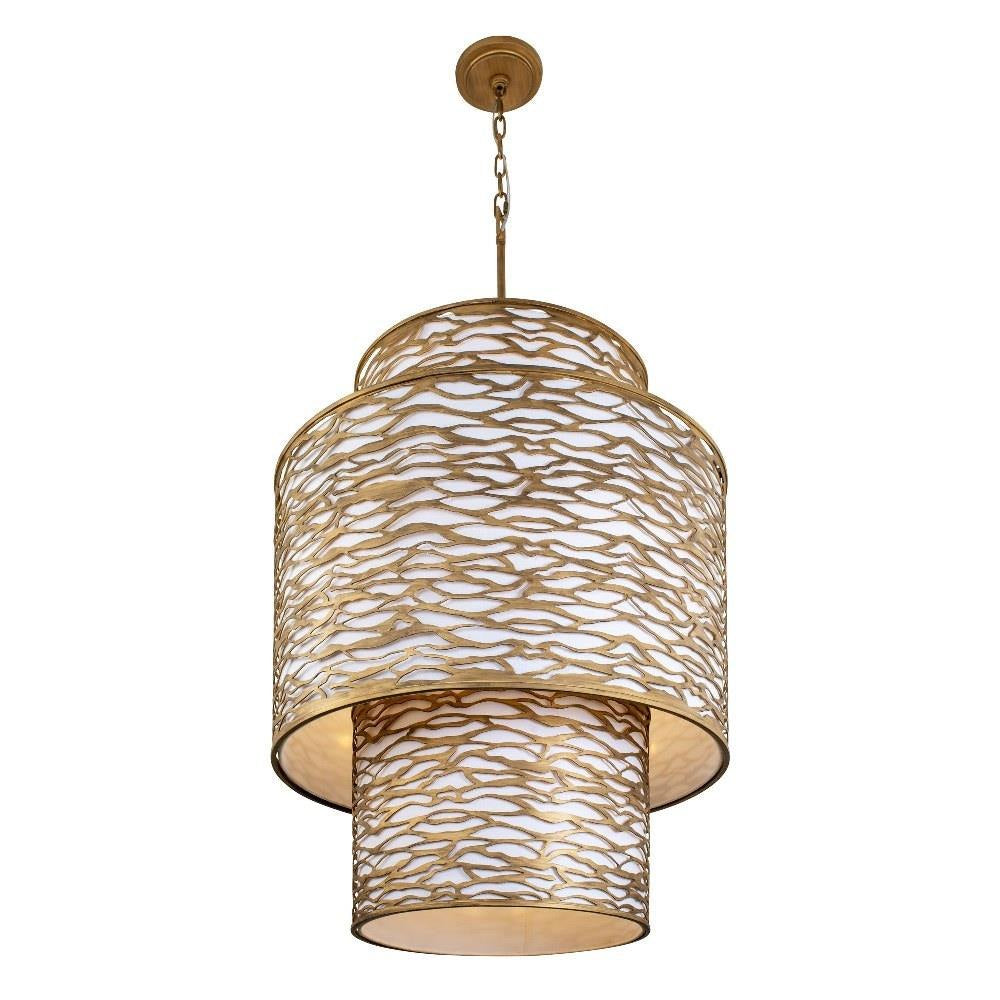 Varaluz Lighting - 348F16CB - Kato 16-Light Chandelier in Second Nature Style 42.5 Inches Tall and 32 Wide