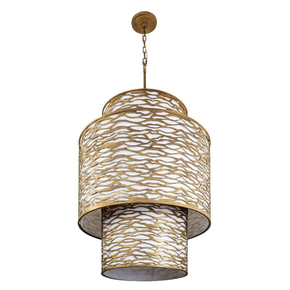 Varaluz Lighting - 348F16CB - Kato 16-Light Chandelier in Second Nature Style 42.5 Inches Tall and 32 Wide