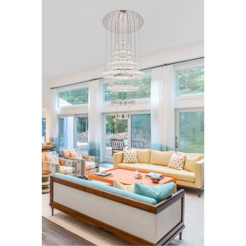 Bailey Street Home - 390-BEL-4181880 - Midland Furlong - 34 Inch 180W LED 7-Tier Chandelier