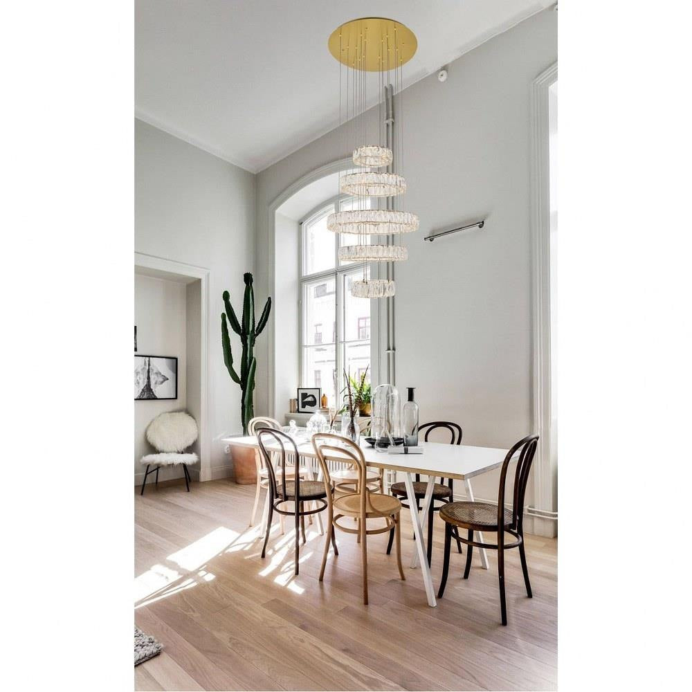 Bailey Street Home - 390-BEL-4182410 - Midland Furlong - 25.6 Inch 103W 5 Led 5-Tier Chandelier