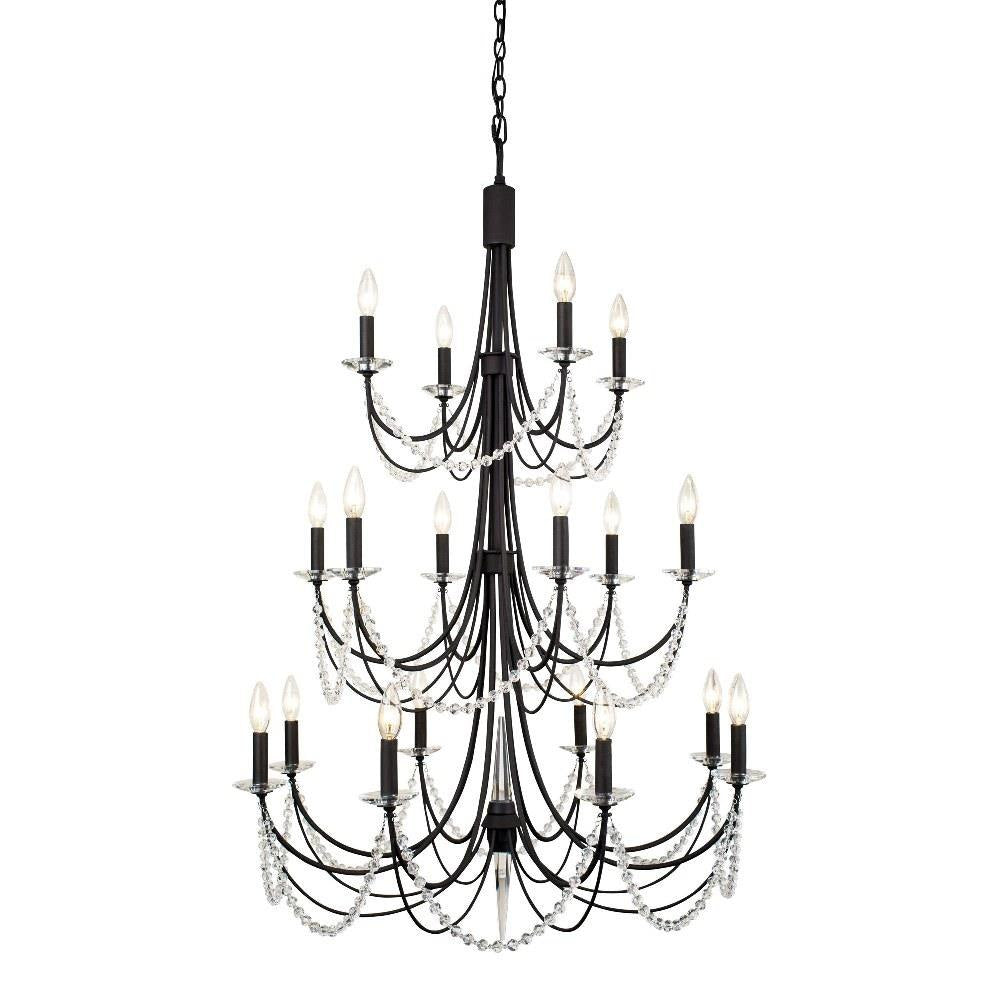 Varaluz Lighting - 350C18CB - Brentwood 18-Light Chandelier in Coastal Style 42.5 Inches Tall and 32 Wide