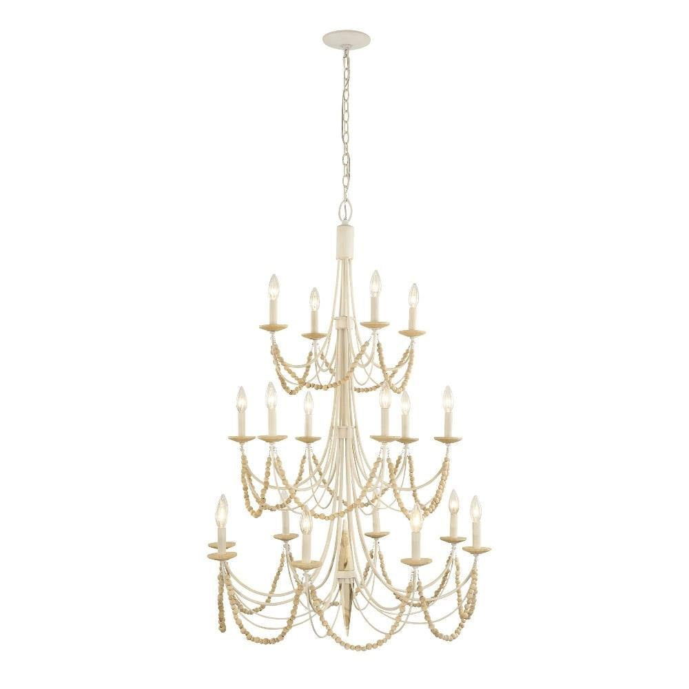 Varaluz Lighting - 350C18CB - Brentwood 18-Light Chandelier in Coastal Style 42.5 Inches Tall and 32 Wide
