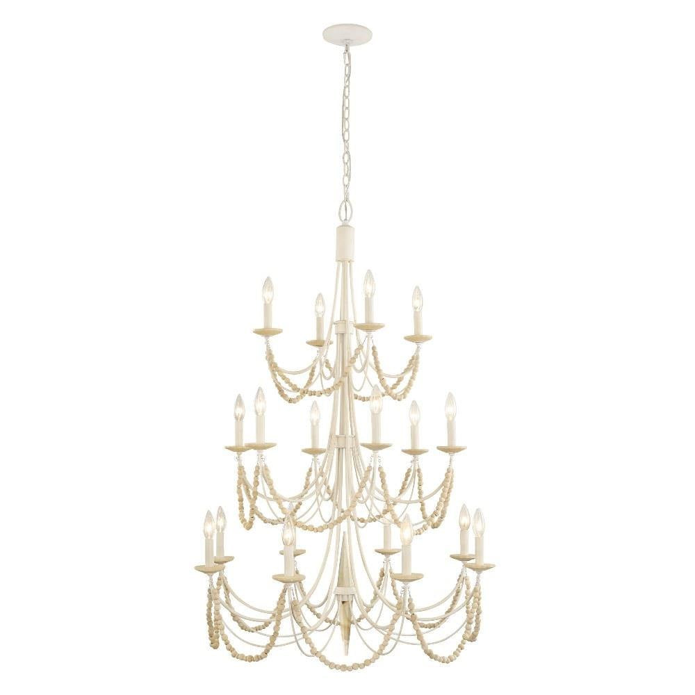 Varaluz Lighting - 350C18CB - Brentwood 18-Light Chandelier in Coastal Style 42.5 Inches Tall and 32 Wide