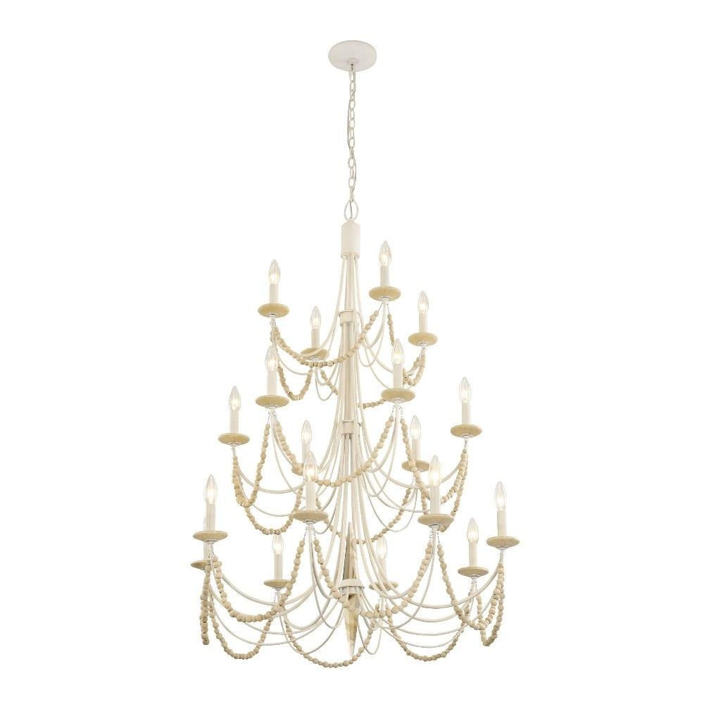 Varaluz Lighting - 350C18CB - Brentwood 18-Light Chandelier in Coastal Style 42.5 Inches Tall and 32 Wide