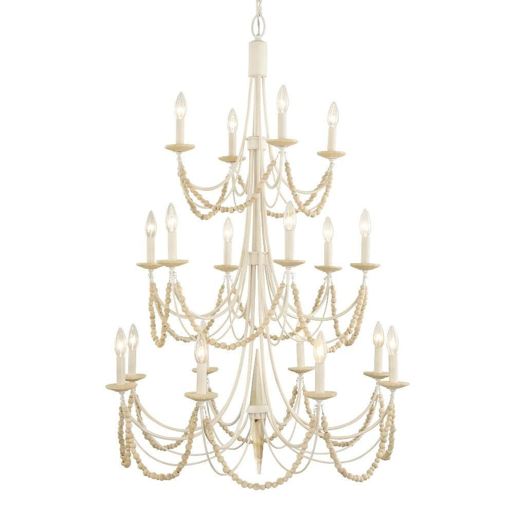 Varaluz Lighting - 350C18CB - Brentwood 18-Light Chandelier in Coastal Style 42.5 Inches Tall and 32 Wide