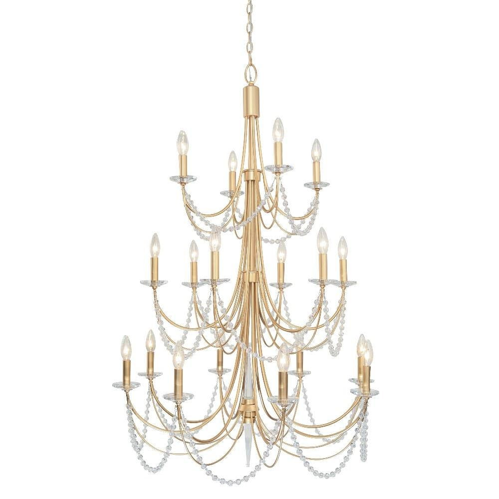 Varaluz Lighting - 350C18CB - Brentwood 18-Light Chandelier in Coastal Style 42.5 Inches Tall and 32 Wide