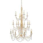 Varaluz Lighting - 350C18CB - Brentwood 18-Light Chandelier in Coastal Style 42.5 Inches Tall and 32 Wide