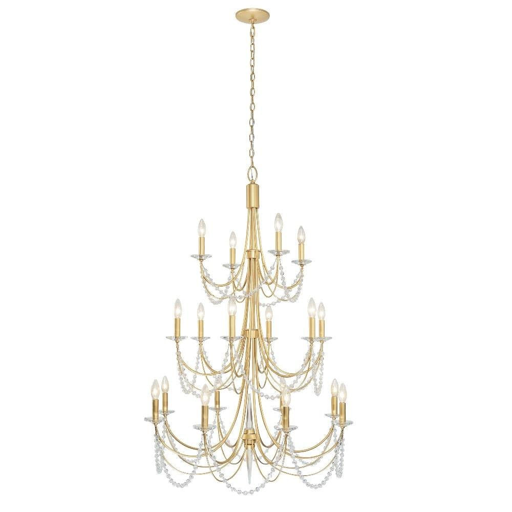 Varaluz Lighting - 350C18CB - Brentwood 18-Light Chandelier in Coastal Style 42.5 Inches Tall and 32 Wide
