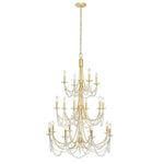 Varaluz Lighting - 350C18CB - Brentwood 18-Light Chandelier in Coastal Style 42.5 Inches Tall and 32 Wide
