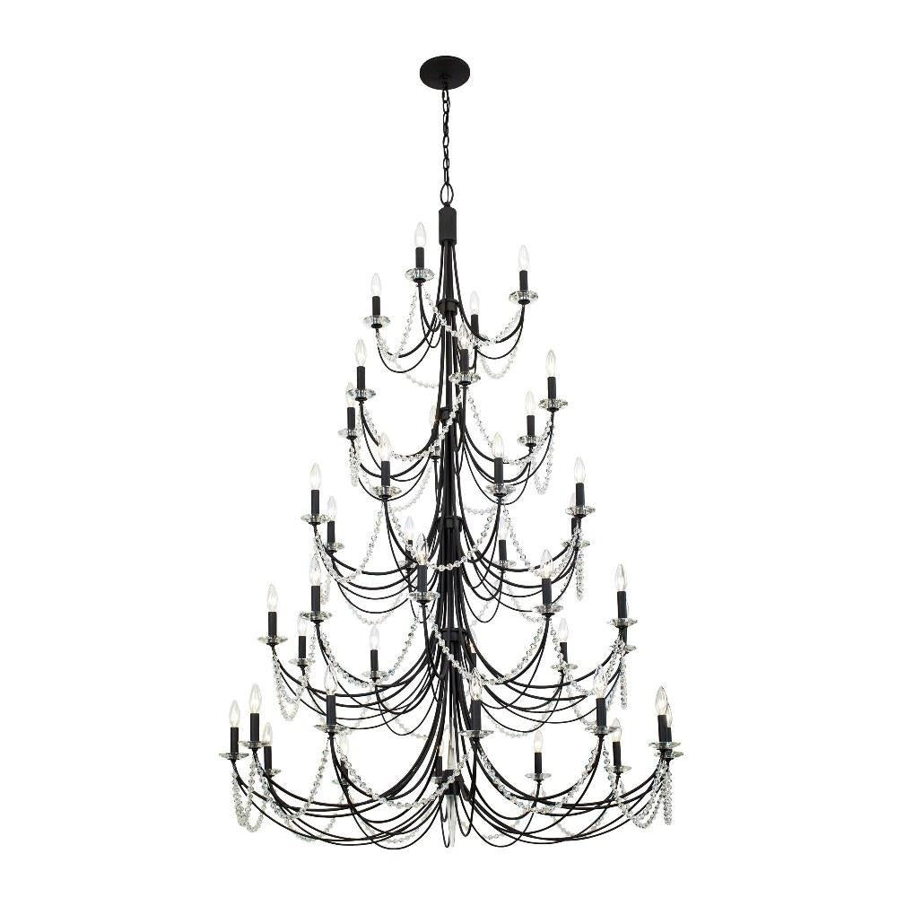 Varaluz Lighting - 350C40FG - Brentwood - 40 Light 5-Tier Chandelier In Luxury and Glam Style-72.75 Inches Tall and 48 Inches Wide
