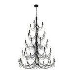 Varaluz Lighting - 350C40FG - Brentwood - 40 Light 5-Tier Chandelier In Luxury and Glam Style-72.75 Inches Tall and 48 Inches Wide