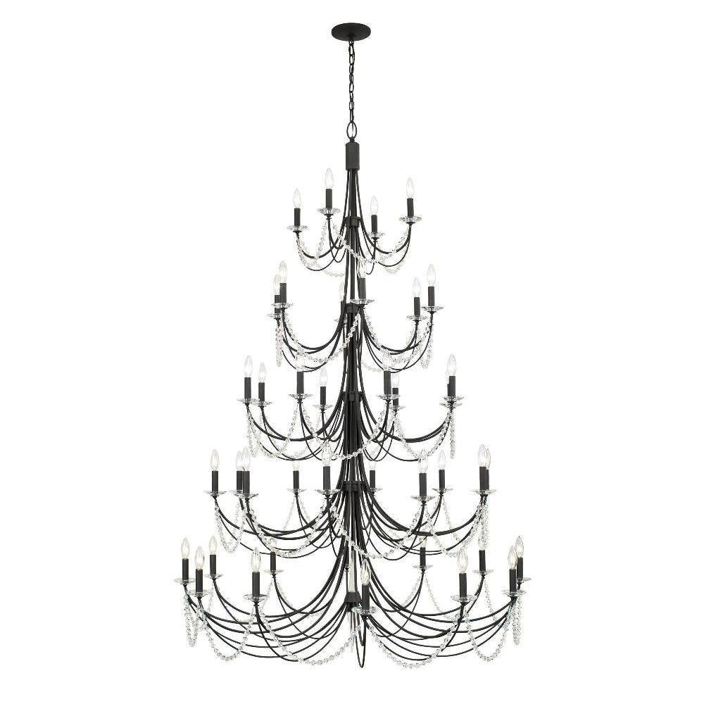 Varaluz Lighting - 350C40FG - Brentwood - 40 Light 5-Tier Chandelier In Luxury and Glam Style-72.75 Inches Tall and 48 Inches Wide
