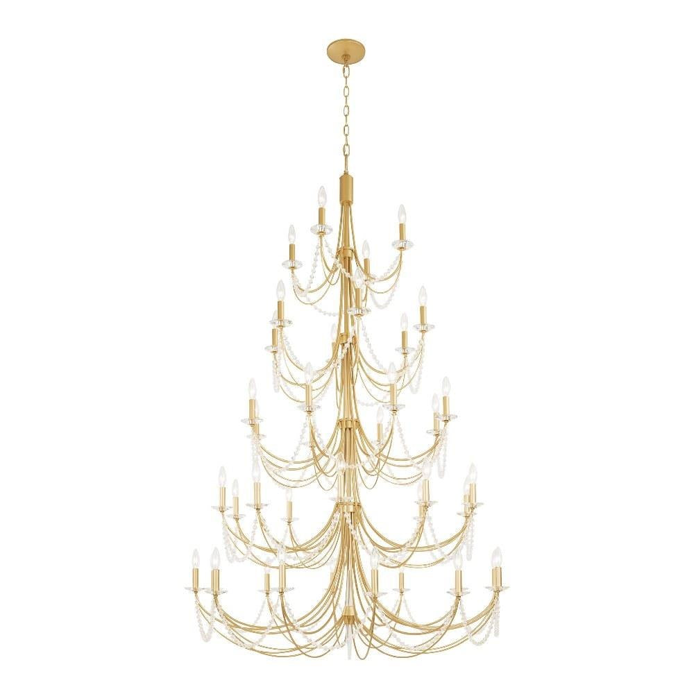 Varaluz Lighting - 350C40FG - Brentwood - 40 Light 5-Tier Chandelier In Luxury and Glam Style-72.75 Inches Tall and 48 Inches Wide