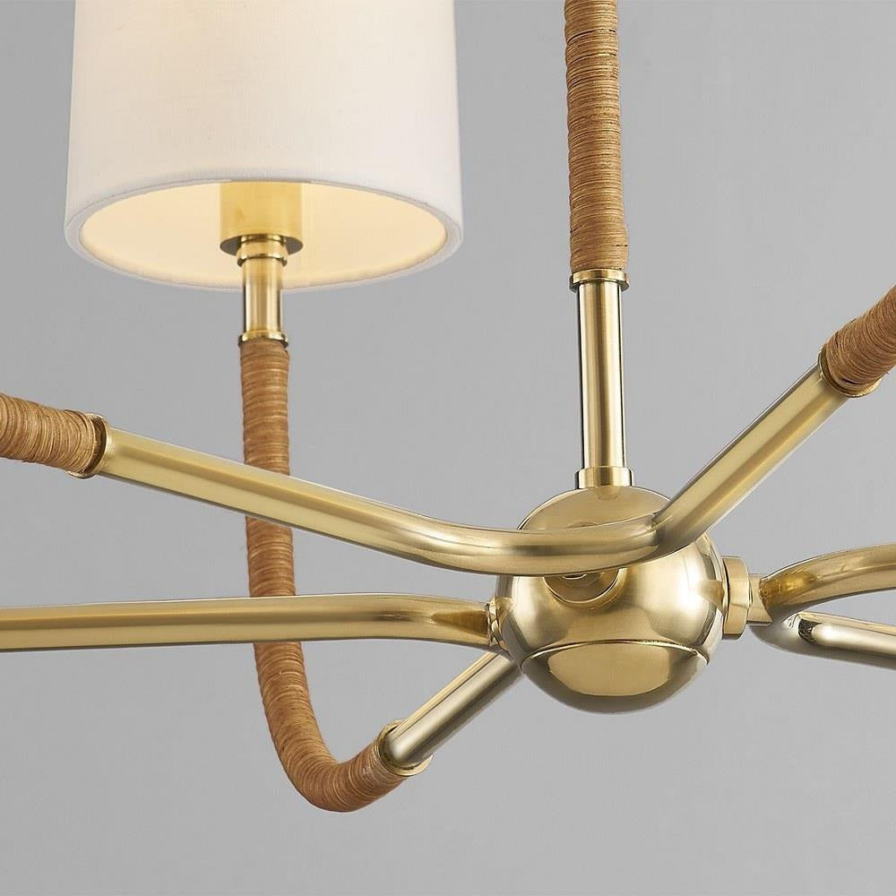 Bailey Street Home - 116-BEL-4885647 - Duckett Fields - 6 Light Chandelier-19 Inches Tall and 34 Inches Wide
