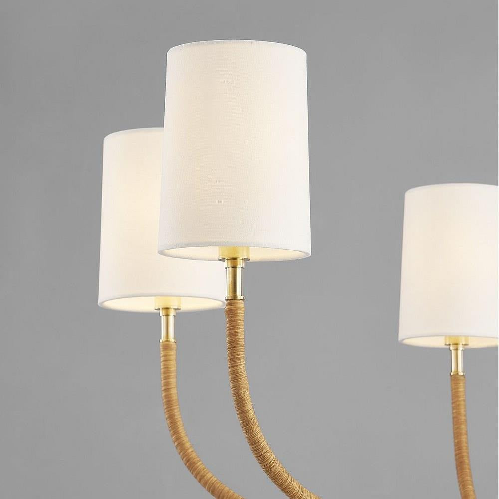 Bailey Street Home - 116-BEL-4885647 - Duckett Fields - 6 Light Chandelier-19 Inches Tall and 34 Inches Wide