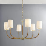 Bailey Street Home - 116-BEL-4885647 - Duckett Fields - 6 Light Chandelier-19 Inches Tall and 34 Inches Wide