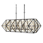 Varaluz Lighting - 353N05MBFG - Marcia 5-Light Linear Pendant in Glam Style 14 Inches Tall and 42 Wide