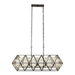 Varaluz Lighting - 353N05MBFG - Marcia 5-Light Linear Pendant in Glam Style 14 Inches Tall and 42 Wide