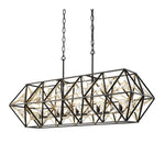 Varaluz Lighting - 353N05MBFG - Marcia 5-Light Linear Pendant in Glam Style 14 Inches Tall and 42 Wide
